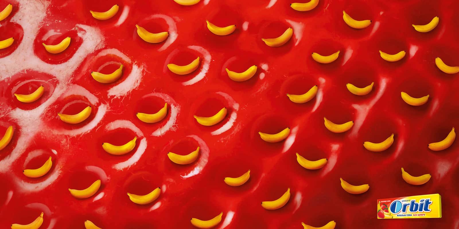Pub Orbit banane - fraise